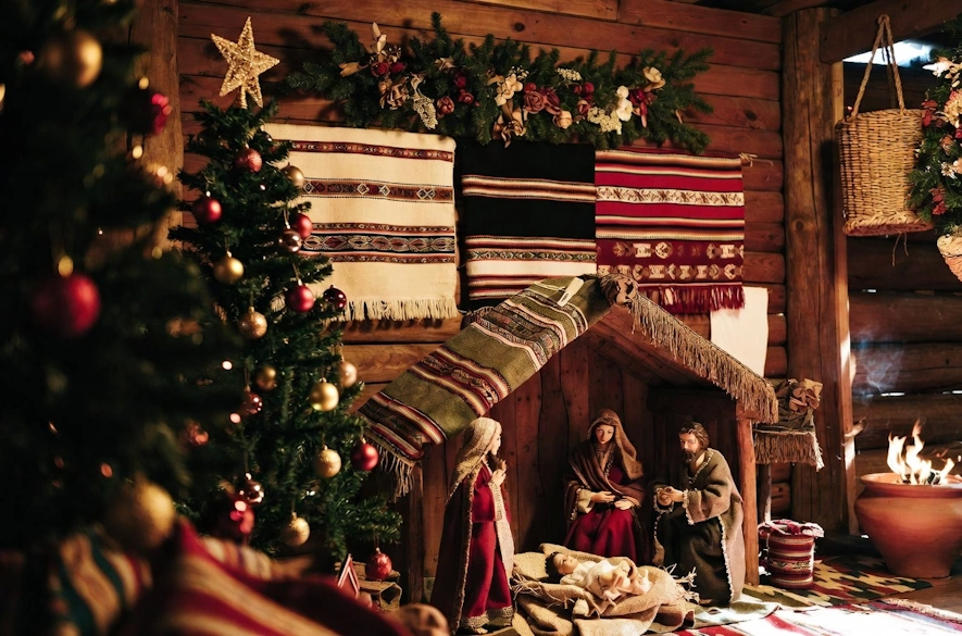 Christmas nativity scene Cusco